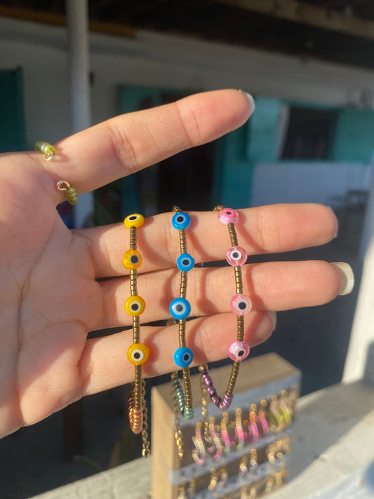 Pulsera ojo turco protección